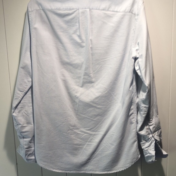 J Crew Flex Oxford light blue and white strip button down 100 cotton S - Picture 5 of 7